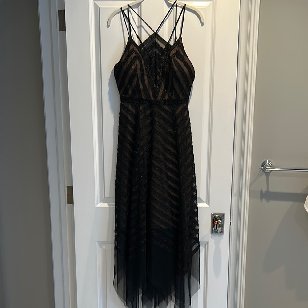 BCBGMaxAzria Black High Low Cocktail Dress
